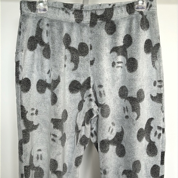 DISNEY Mickey Mouse Fleece Joggers Women’s Size Medium Pajama Bottoms - Picture 9 of 15